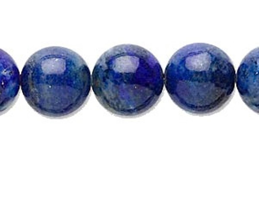Perle lapiz lazuli Ø 4mm fil longueur de 35 cm P0100P01
